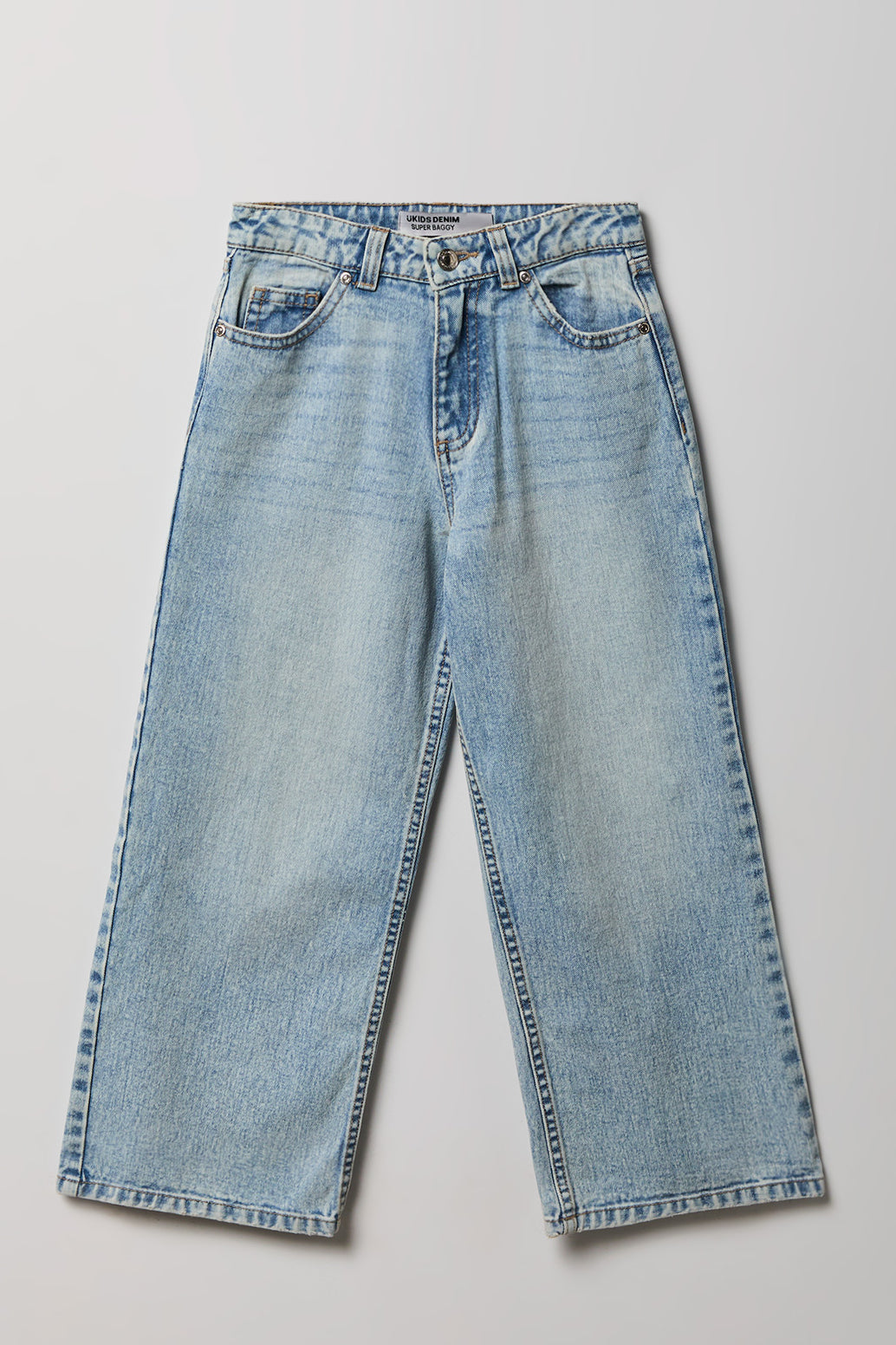 Jean super baggy avec empiècement pour fille