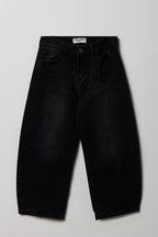 Girls Mid Rise Barrel Jean