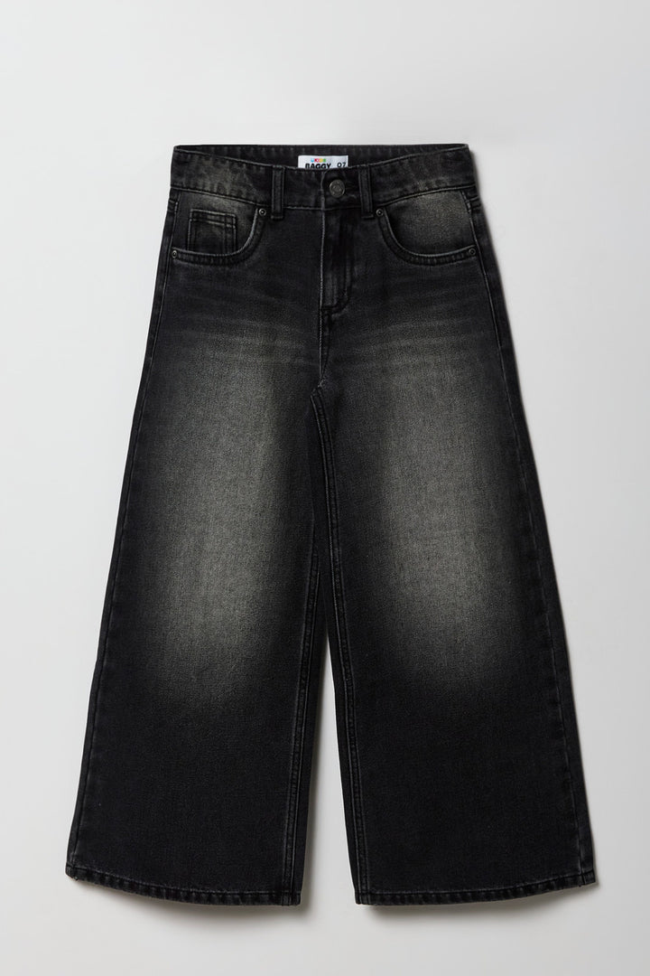 Jean rigide baggy surdimensionné pour filles