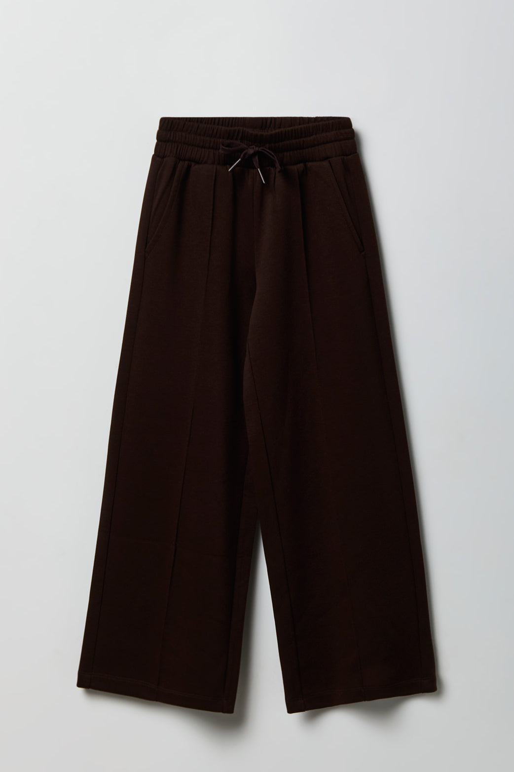 Girls Soft Wide Leg Pant - Brown