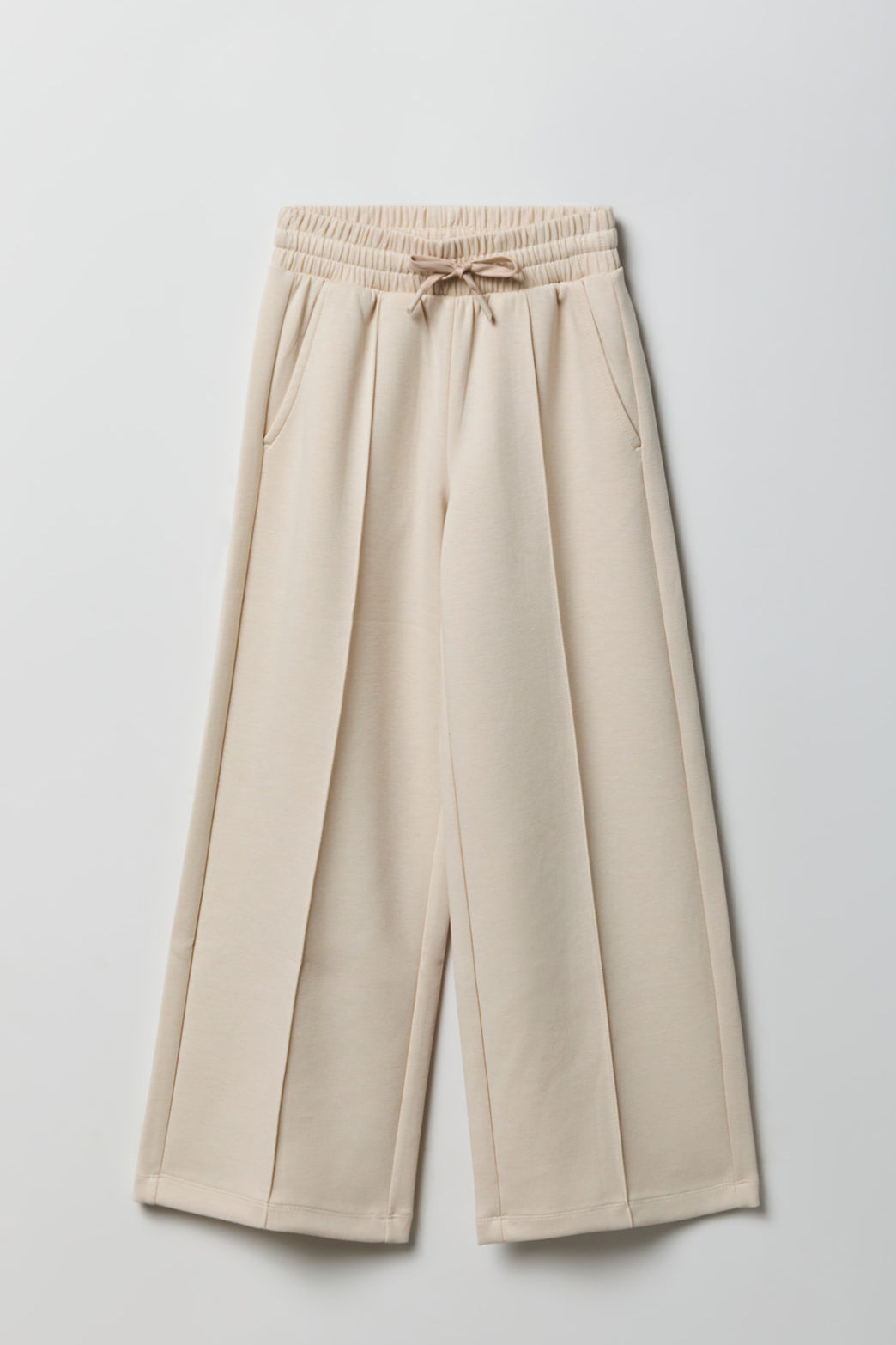 Girls Soft Wide Leg Pant - Tan