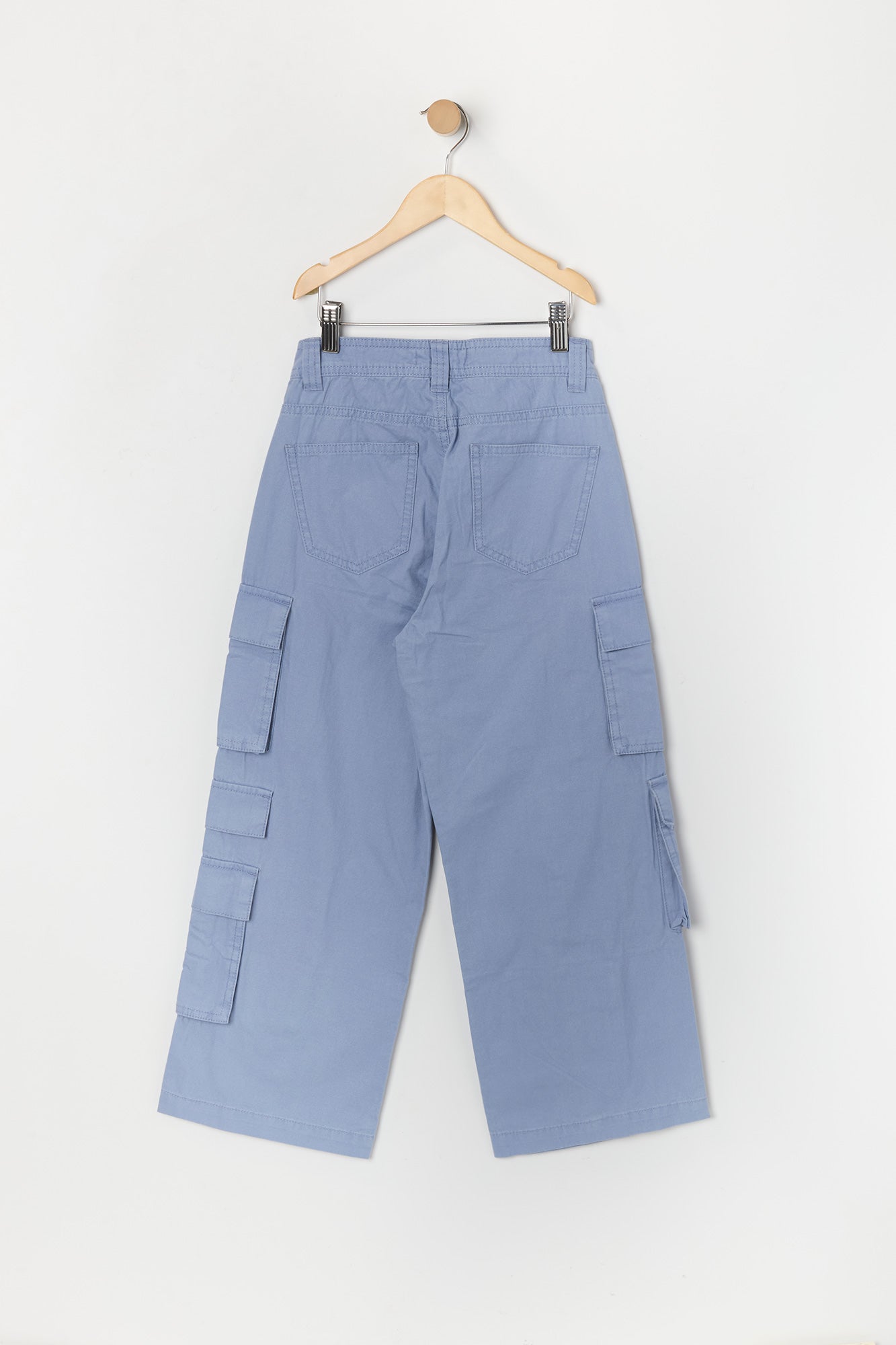 Pantalon cargo à jambe droite avec six poches pour fille