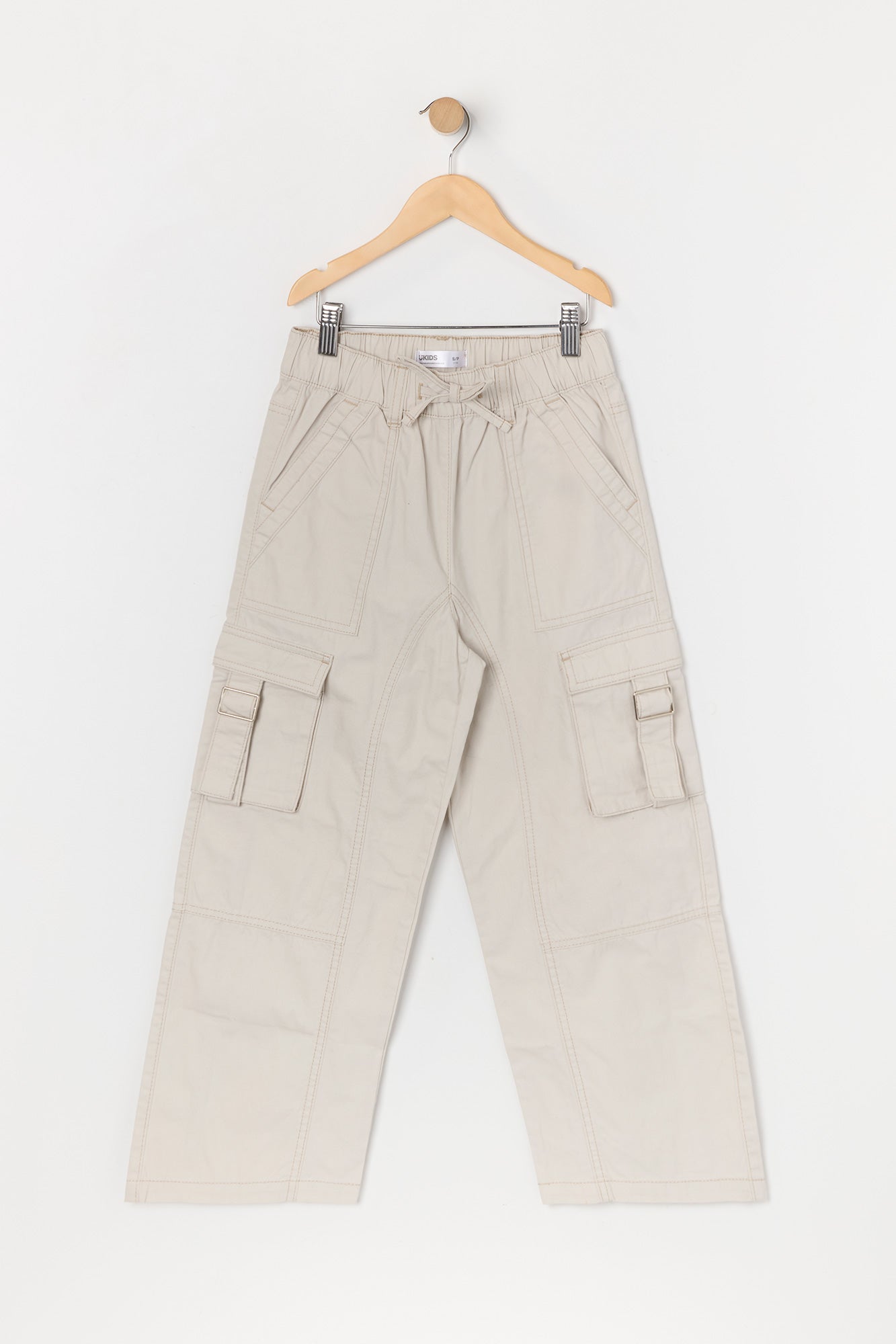 Pantalon cargo à jambe droite pour fille