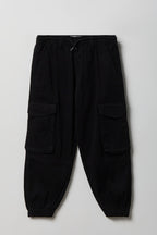 Jogger cargo à taille basse pour fille