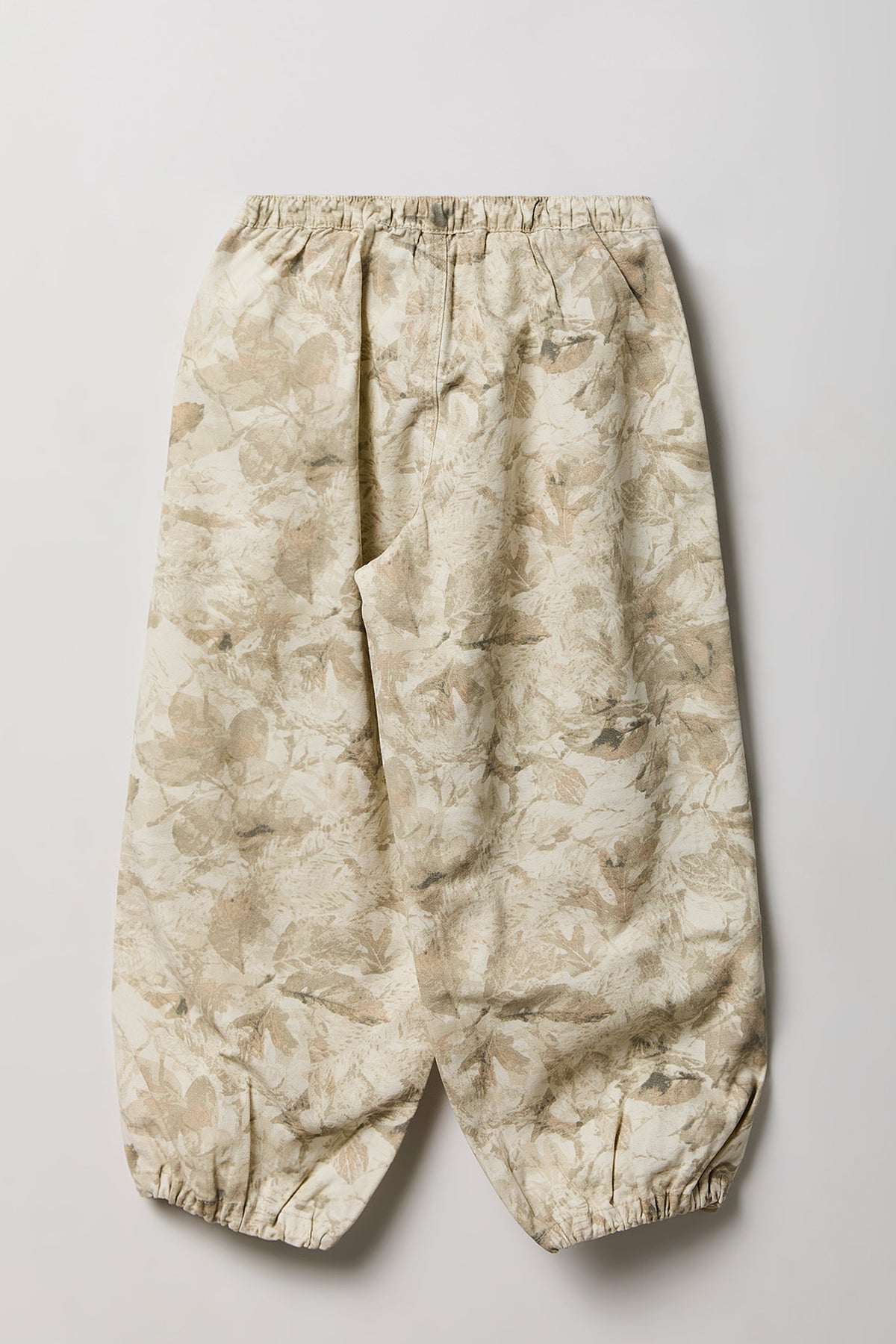 Alt View 2. Girls Toggled Parachute Canvas Pant - Beige