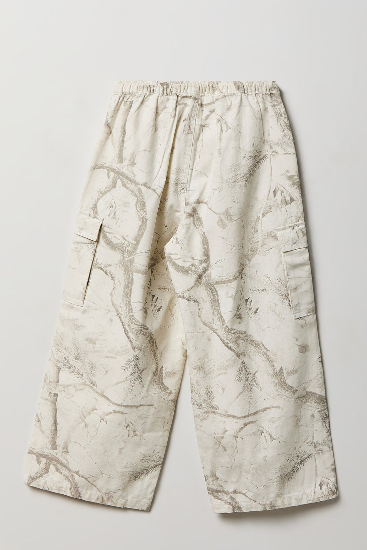 Alt View 2. Girls Cargo Parachute Pant - White