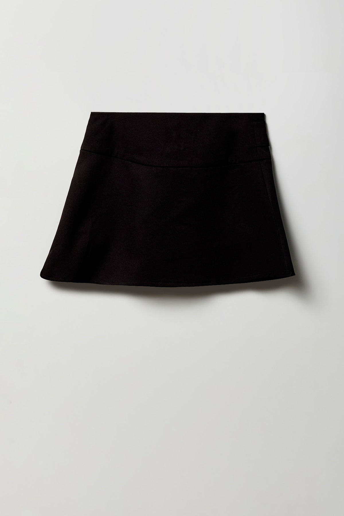 Alt View 2. Girls Belted Pleated Skort - Black