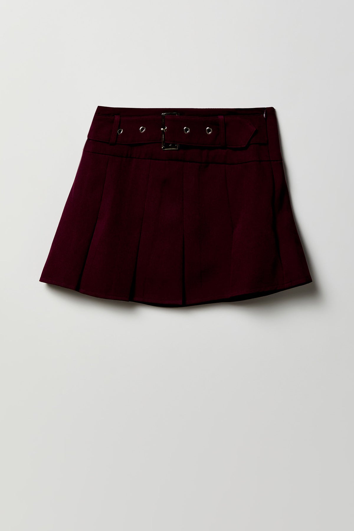 Jupe-short plissée avec ceinture pour fille