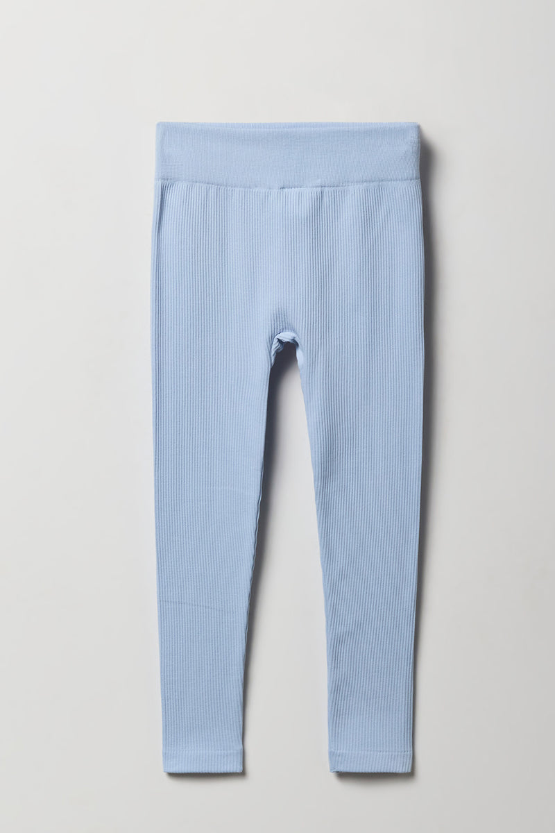 Legging côtelé sans couture pour filles