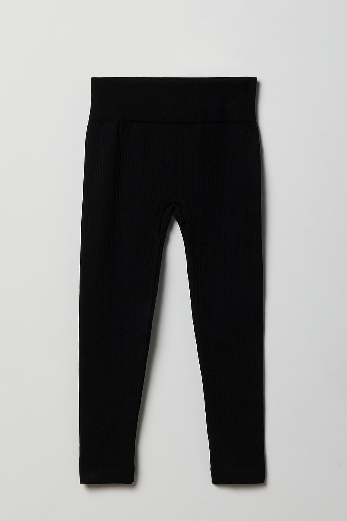 Alt View 5. Girls Seamless Ribbed Legging (2 Pack) - Black