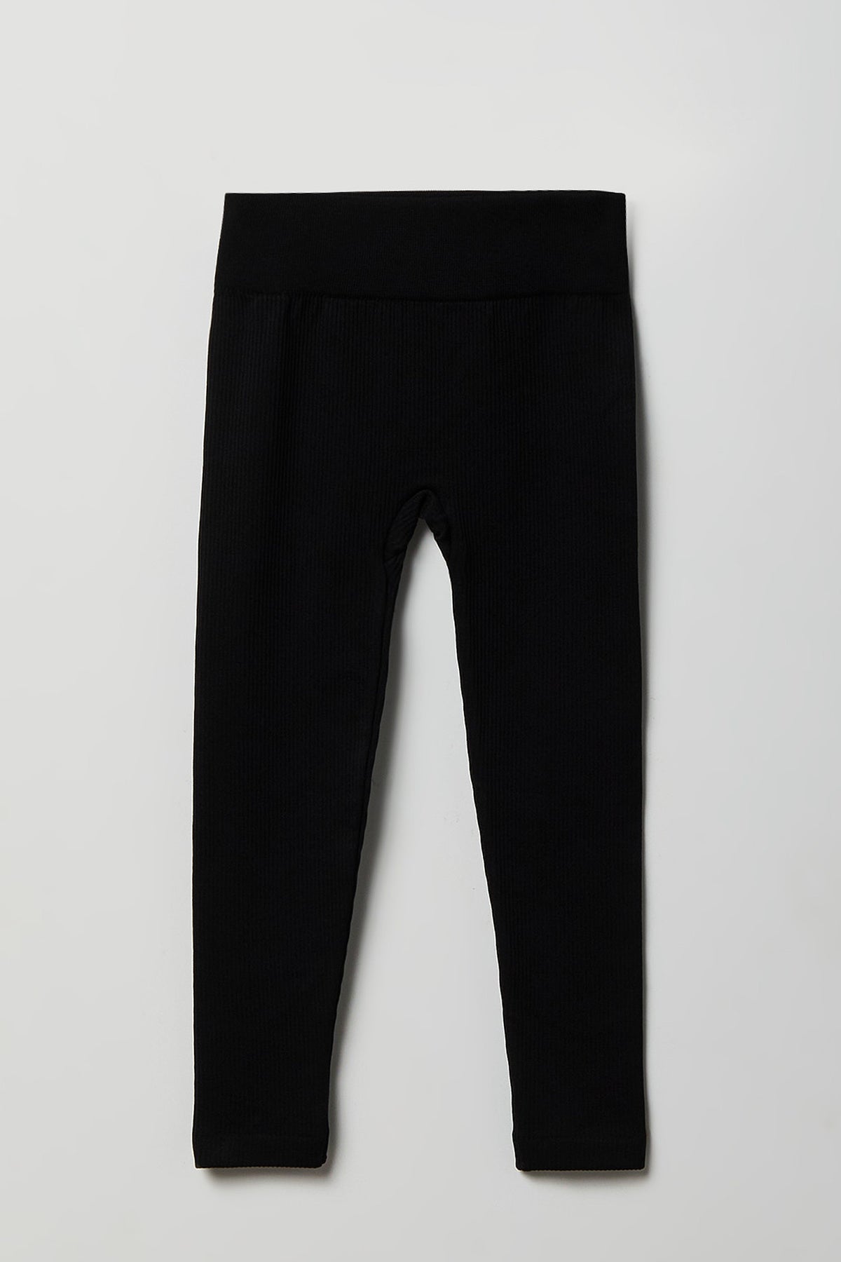 Alt View 3. Girls Seamless Ribbed Legging (2 Pack) - Charcoal