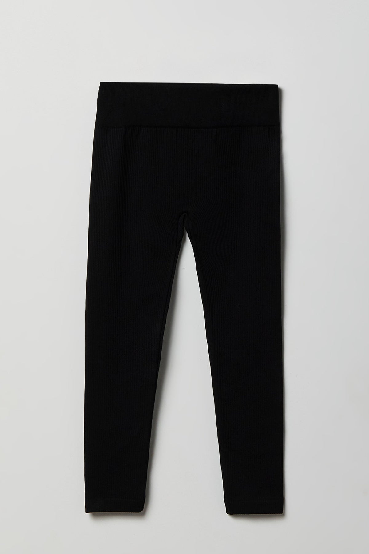 Alt View 3. Girls Seamless Ribbed Legging (2 Pack) - Navy