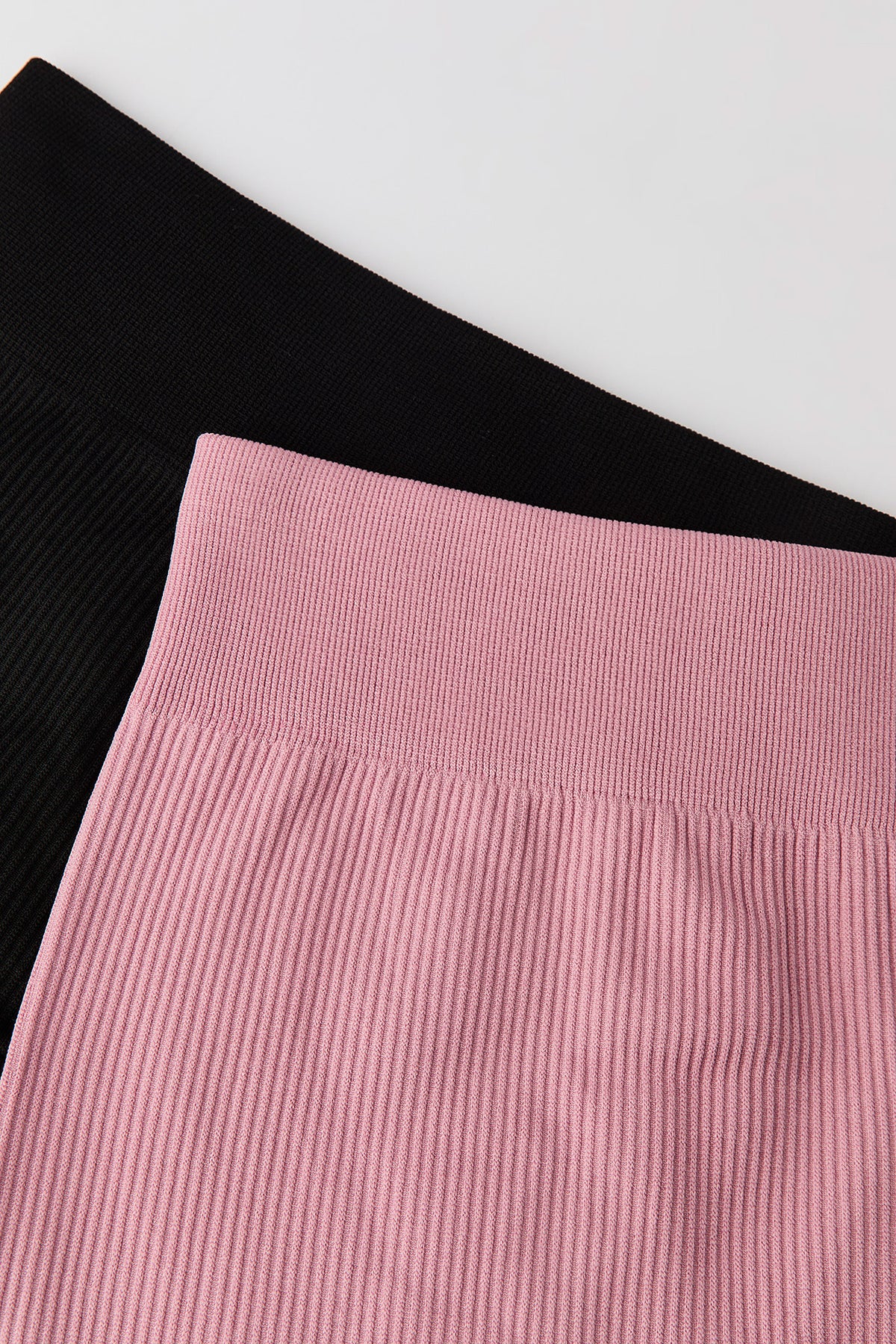 Girls Seamless Ribbed Legging (2 Pack) - Mauve