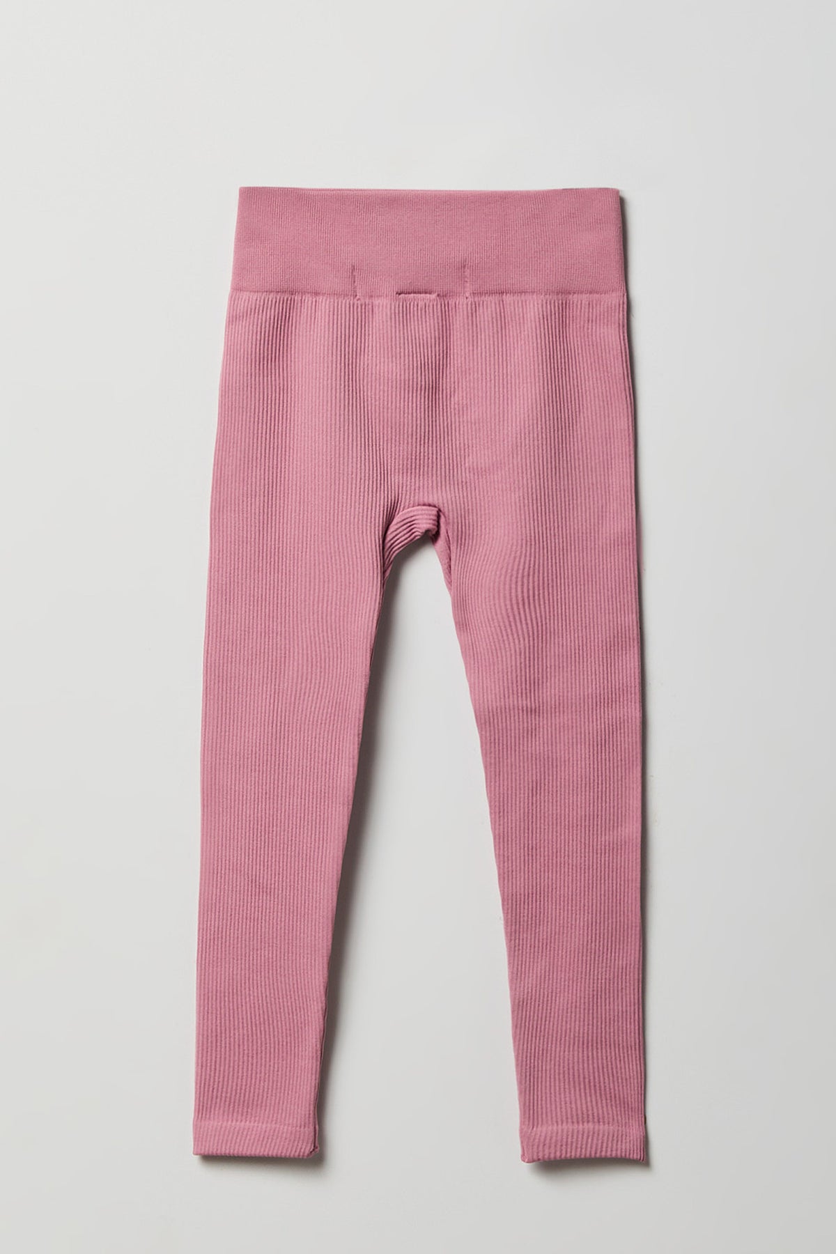 Alt View 4. Girls Seamless Ribbed Legging (2 Pack) - Mauve