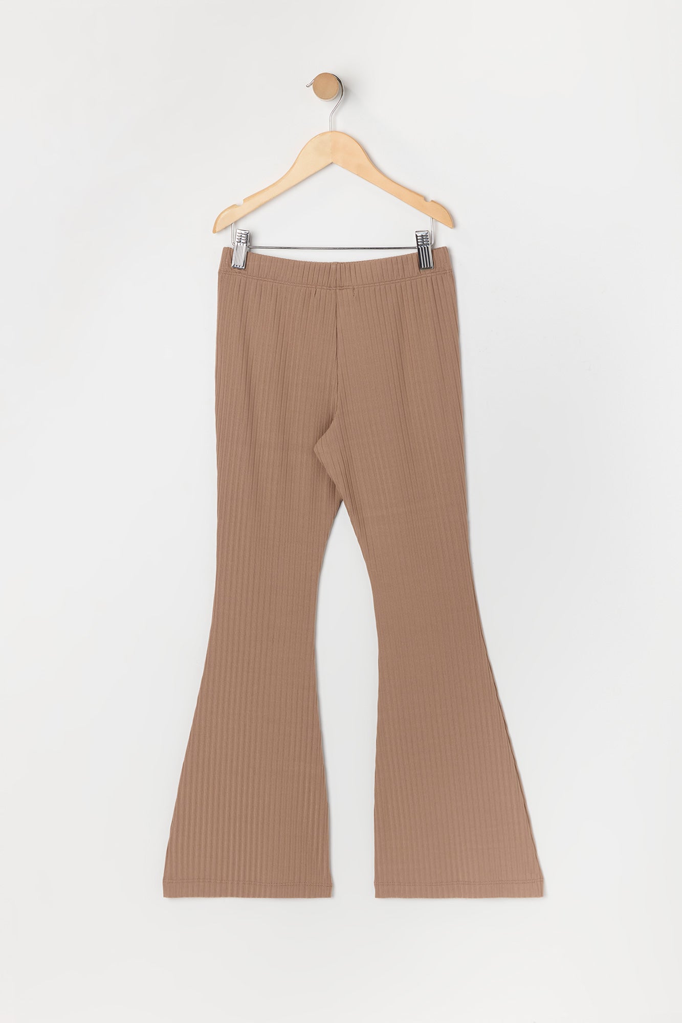 Pantalon côtelé à jambe évasée pour fille