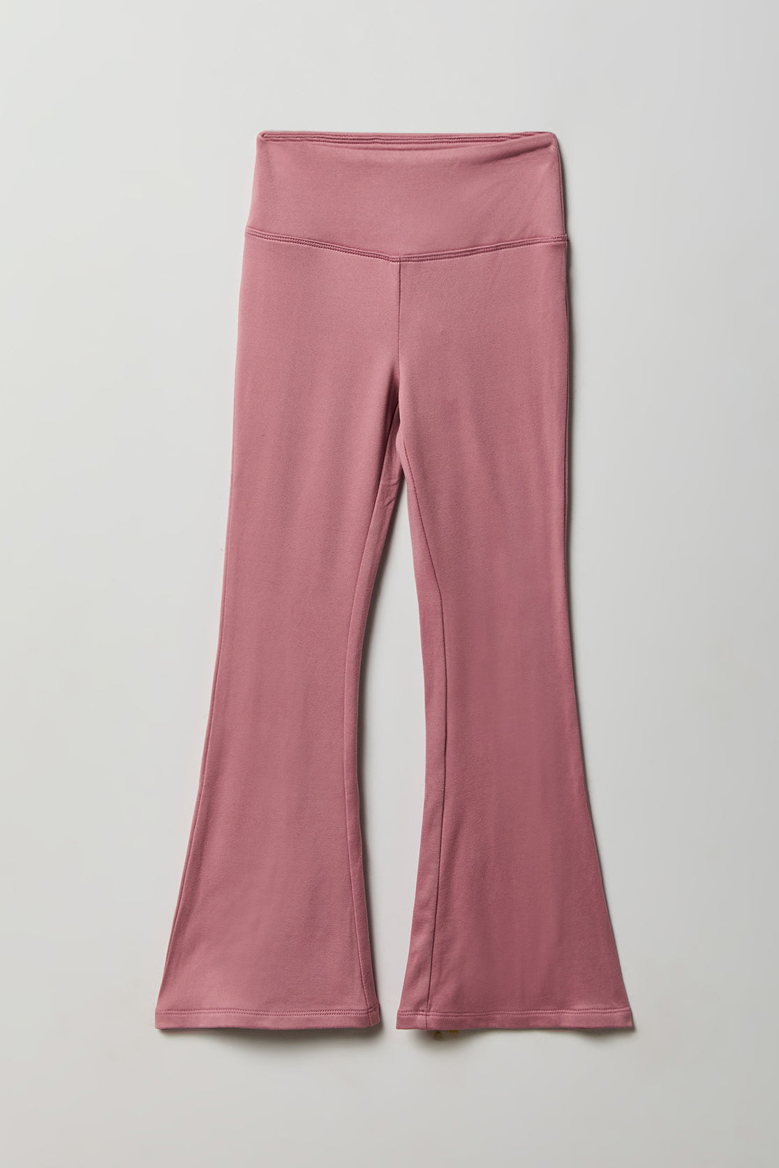 Girls Active Wide Waist Flare Leg Pant - Mauve
