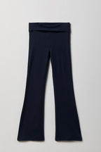 Legging à jambe évasée avec taille repliée pour fille