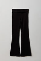 Legging à jambe évasée avec taille pliée pour fille
