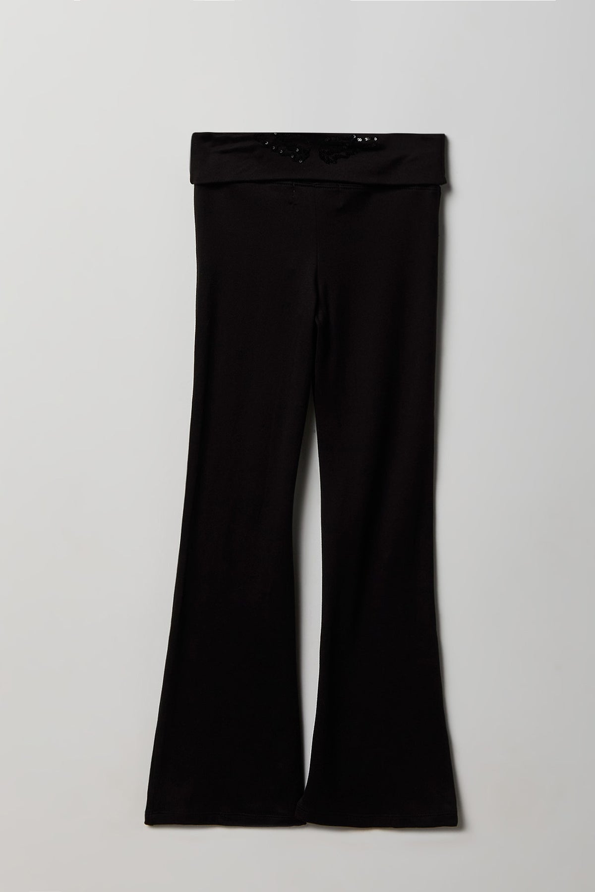 Vue alternative 2. Legging à jambe évasée avec taille pliée pour fille
