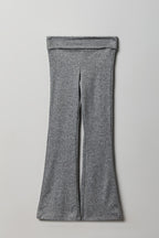 Legging à jambe évasée avec taille pliée pour fille