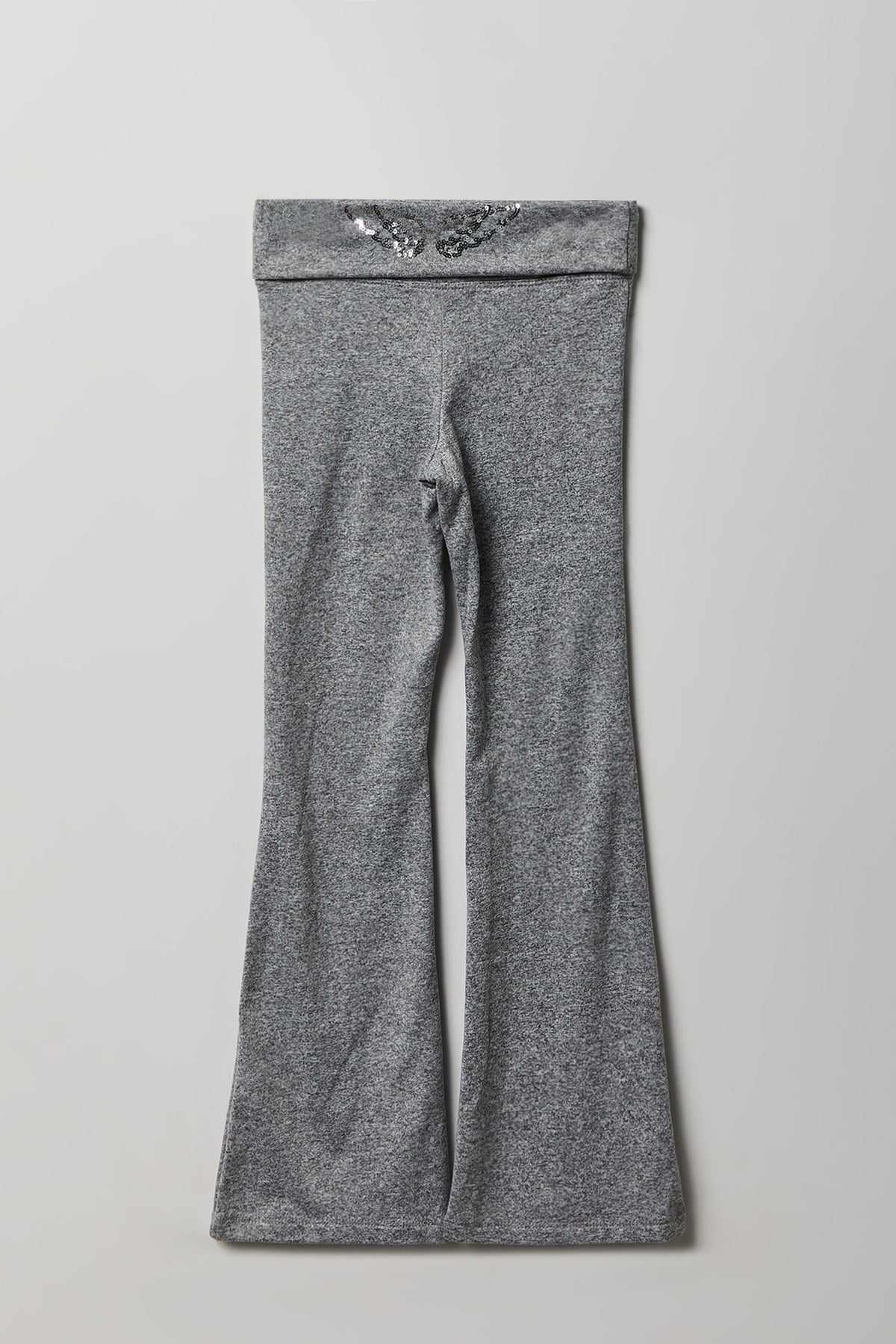 Vue alternative 2. Legging à jambe évasée avec taille pliée pour fille