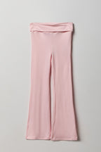 Girls Foldover Waist Flare Legging