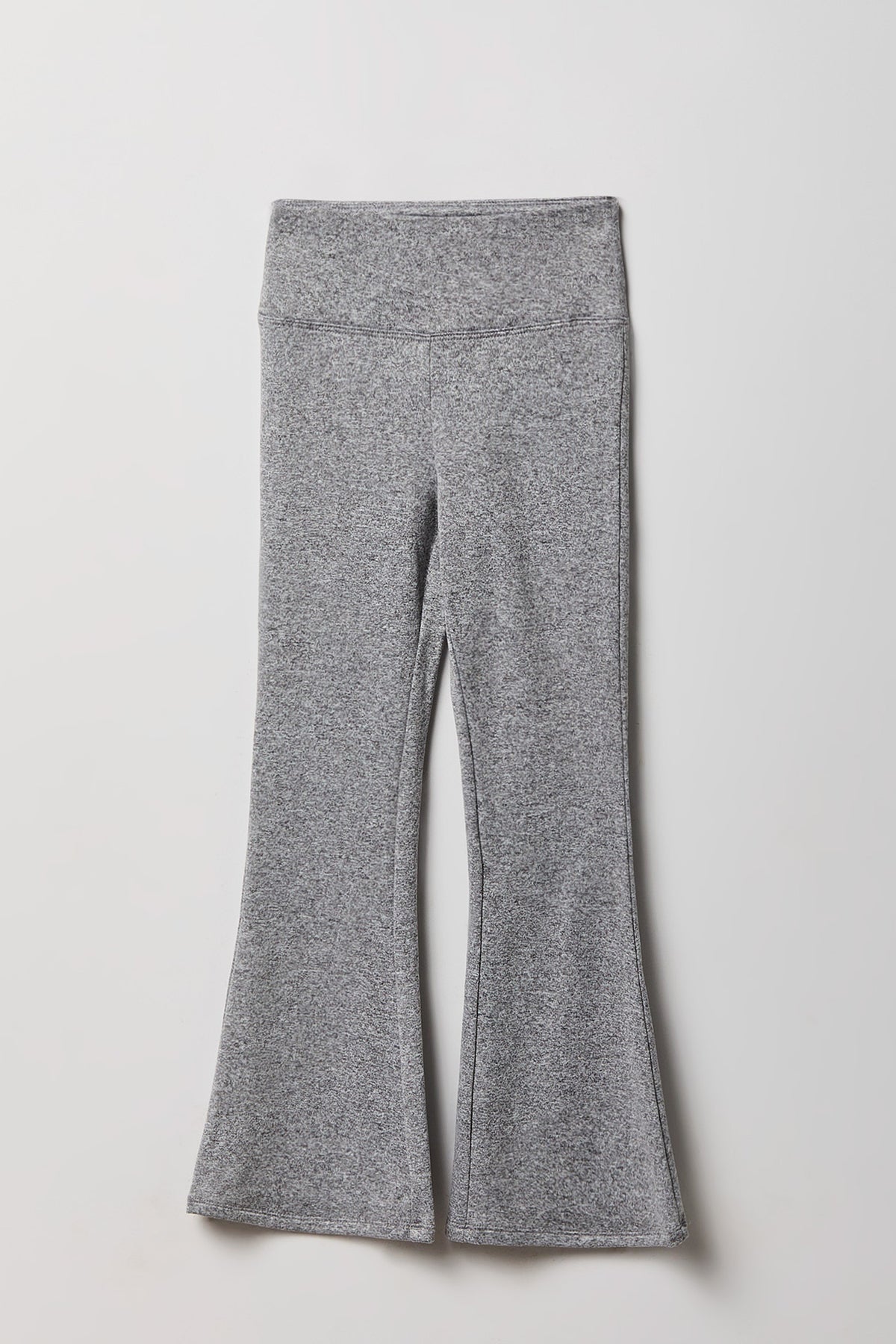 Alt View 2. Girls Soft Flare Legging - Heather Grey