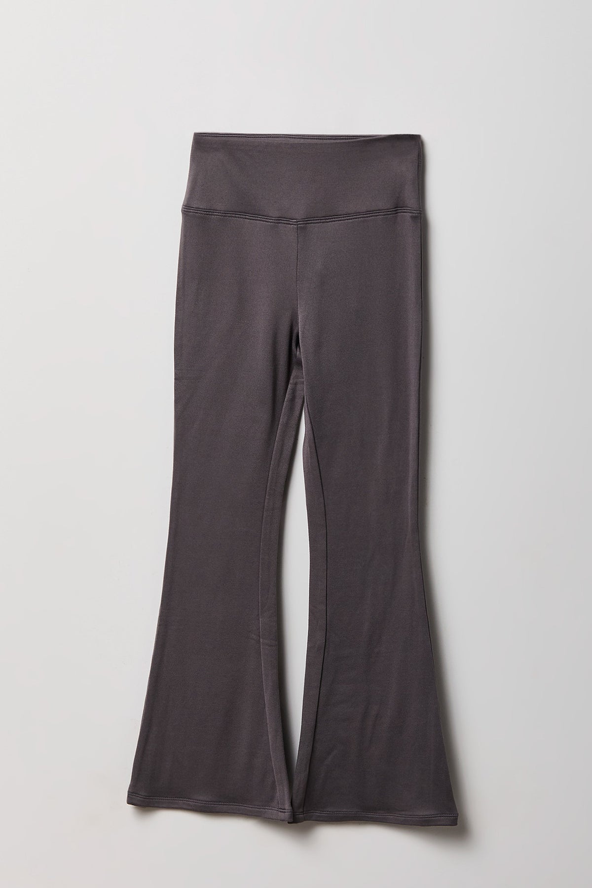 Girls Soft Flare Legging - Grey Blue