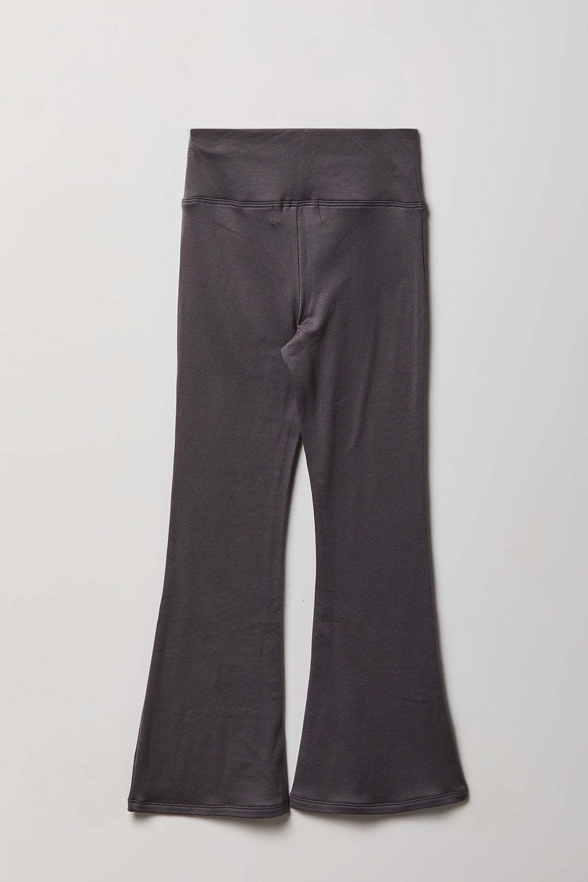 Alt View 2. Girls Soft Flare Legging - Grey Blue