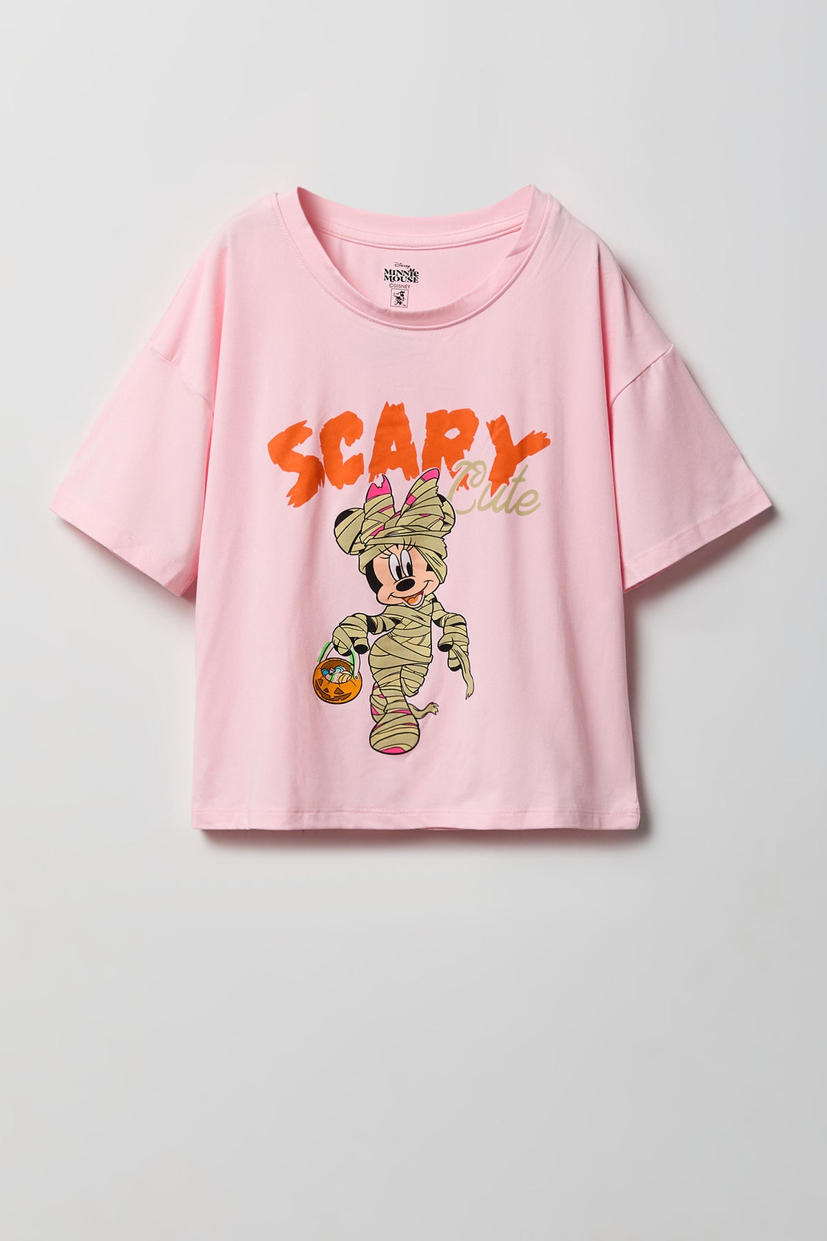 Vue alternative 2. Ensemble pyjama d'Halloween avec t-shirt à imprimé Disney et short pour fille
