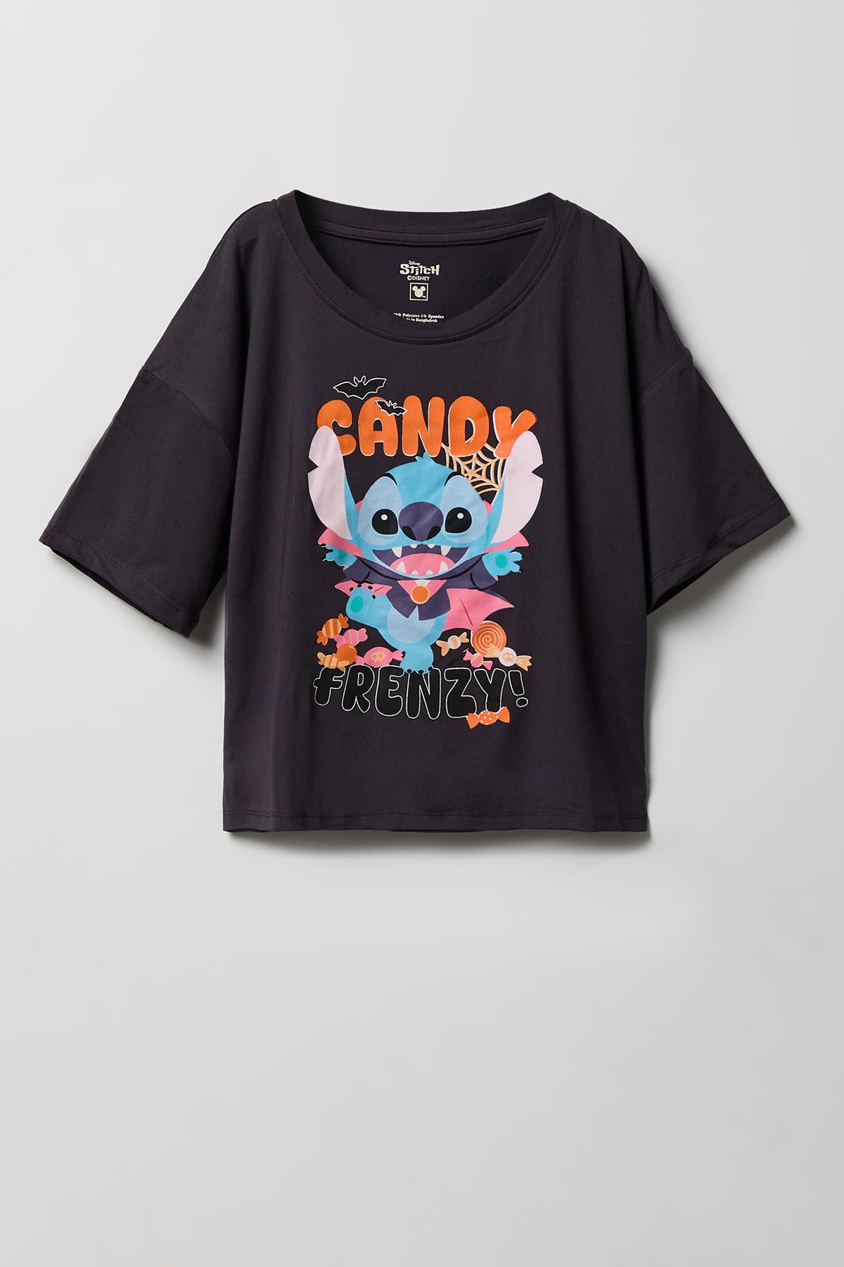 Alt View 2. Girls Disney Halloween Graphic Tee & Short Pajama Set - Grey Blue