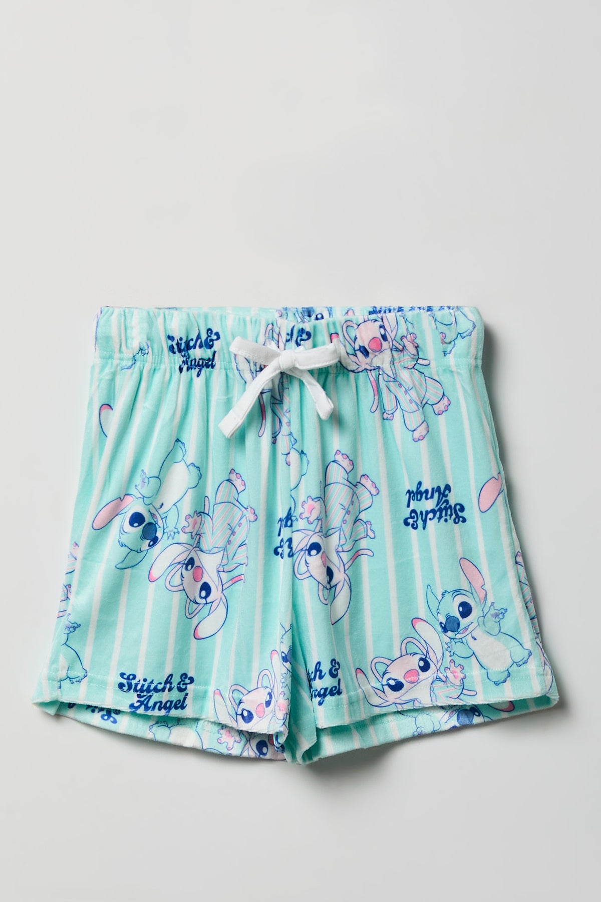 Vue alternative 4. Ensemble pyjama avec t-shirt à imprimé Stitch et short pour fille
