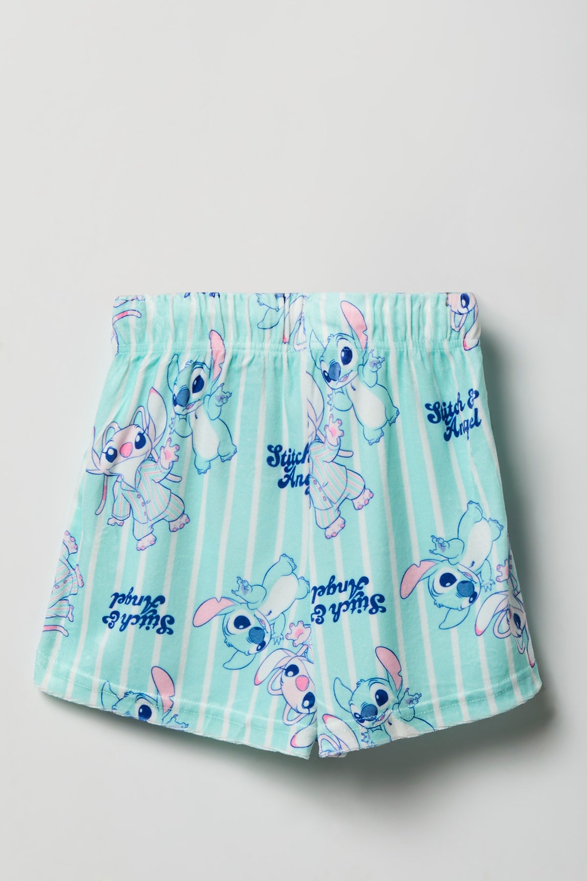 Vue alternative 5. Ensemble pyjama avec t-shirt à imprimé Stitch et short pour fille