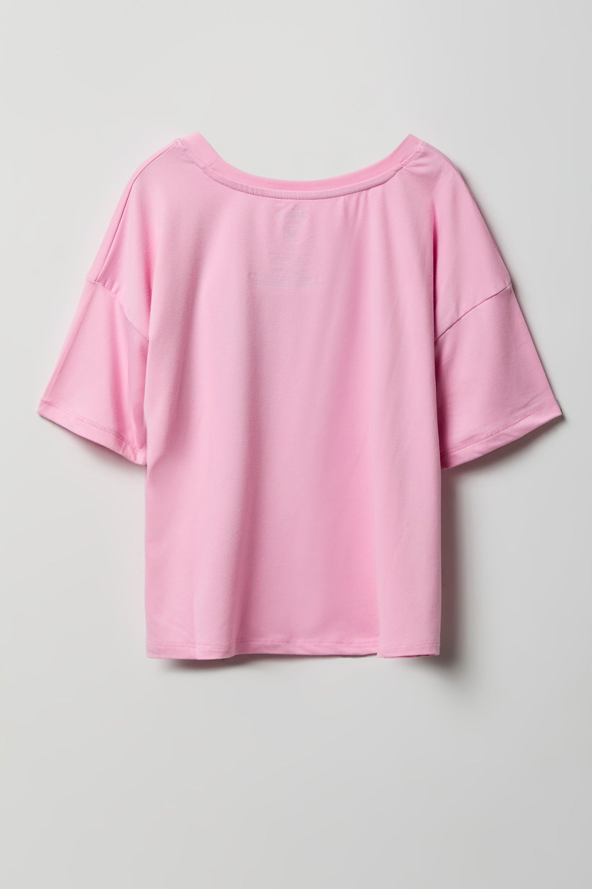 Alt View 3. Girls Stitch Graphic T-Shirt & Short Pajama Set - Pink