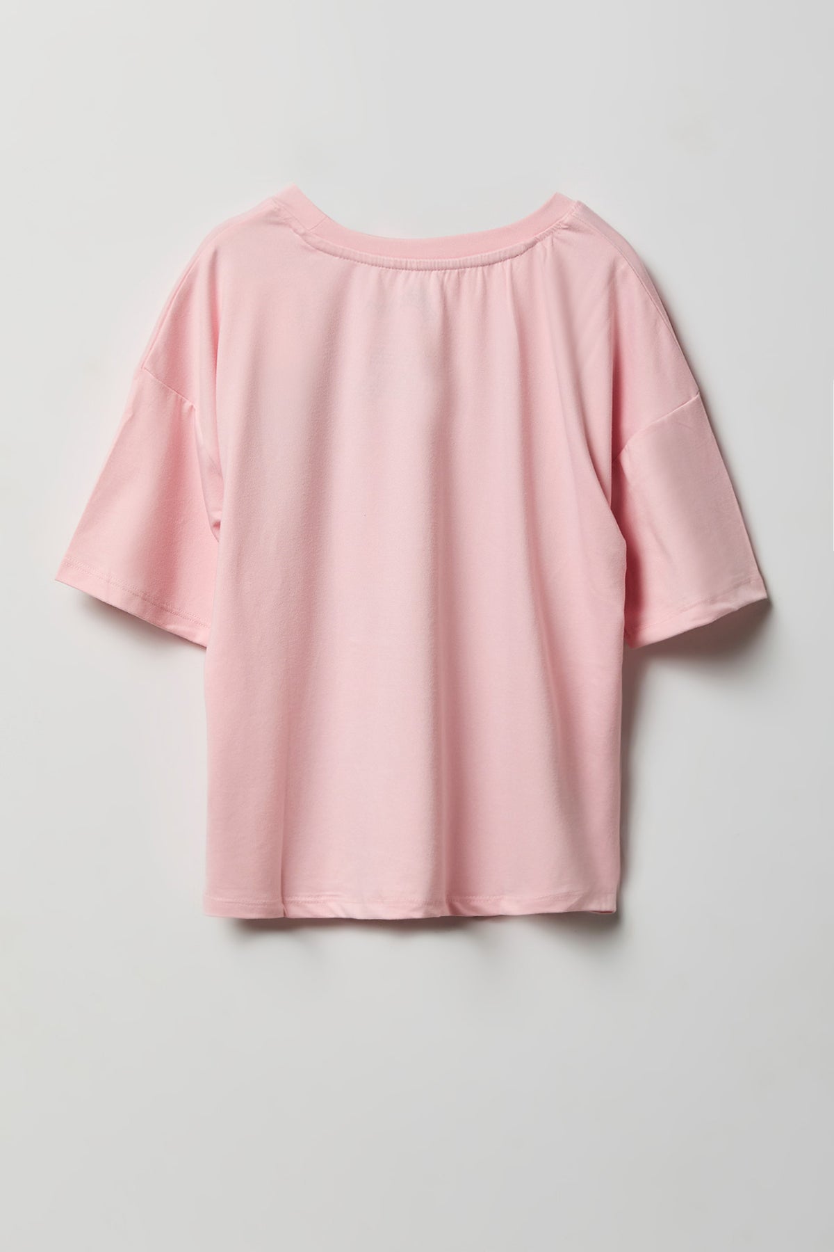 Alt View 3. Girls Squish Squad Graphic T-Shirt & Short Pajama Set - Light Pink