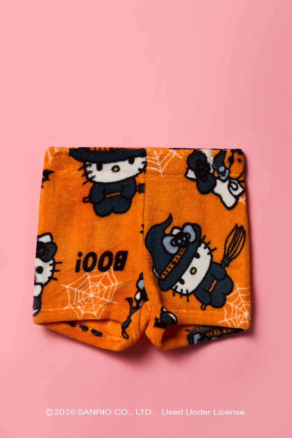 Alt View 4. Hello Kitty® Girls Halloween T-Shirt & Short Pajama Set - Black