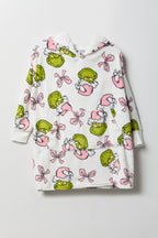 Couverture surdimensionnée à capuchon avec imprimé The Grinch pour fille