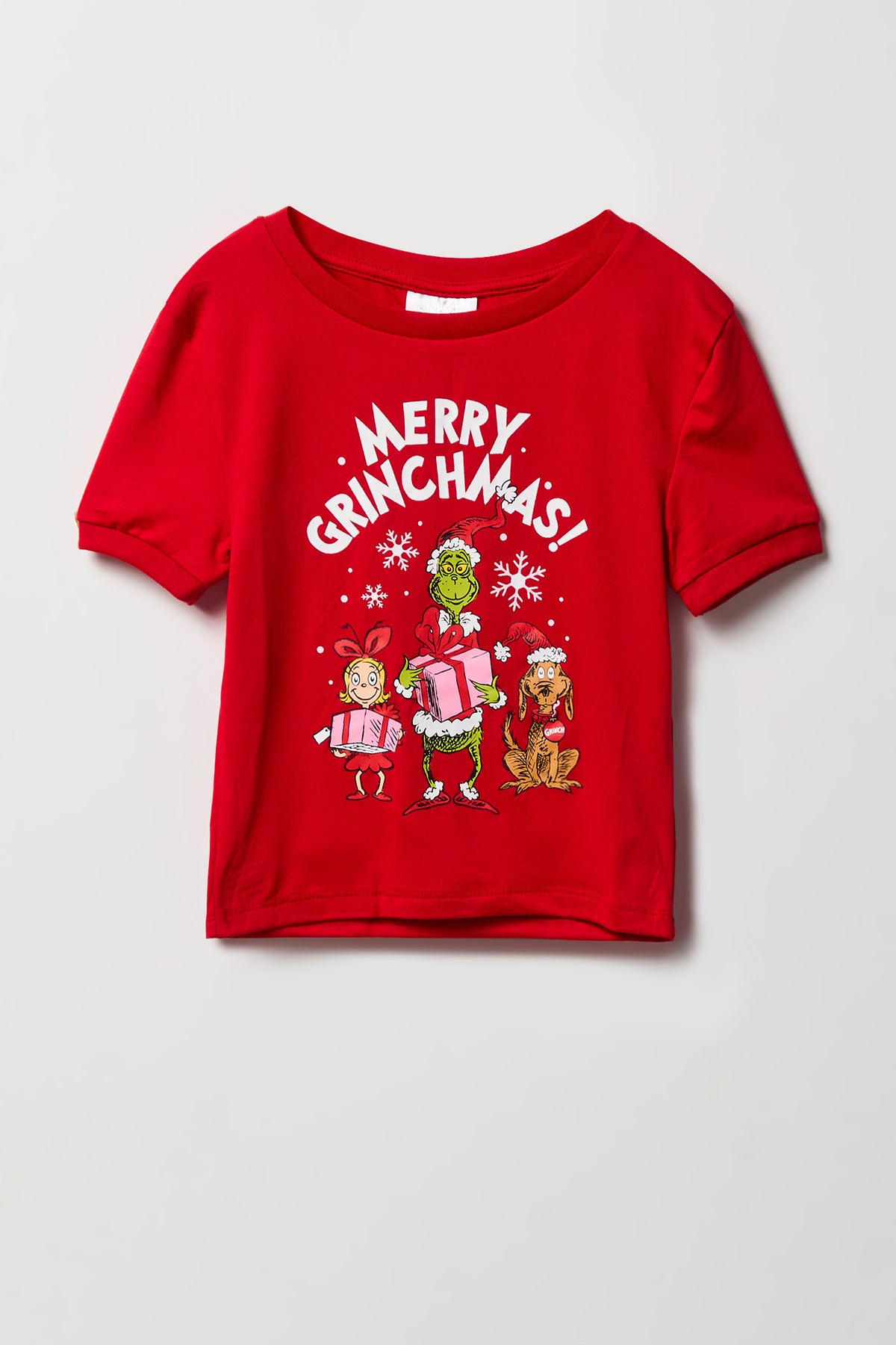 Alt View 2. Girls The Grinch T-Shirt & Pant Pajama Set - Black