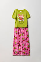 Girls The Grinch T-Shirt & Pant Pajama Set