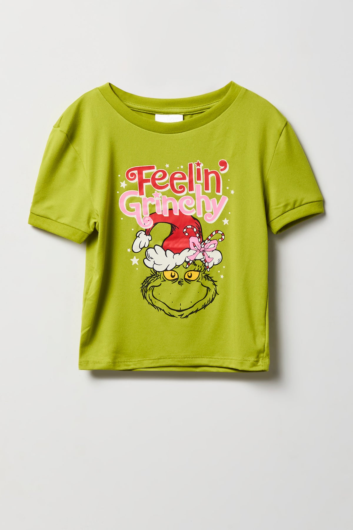 Alt View 2. Girls The Grinch T-Shirt & Pant Pajama Set - Green