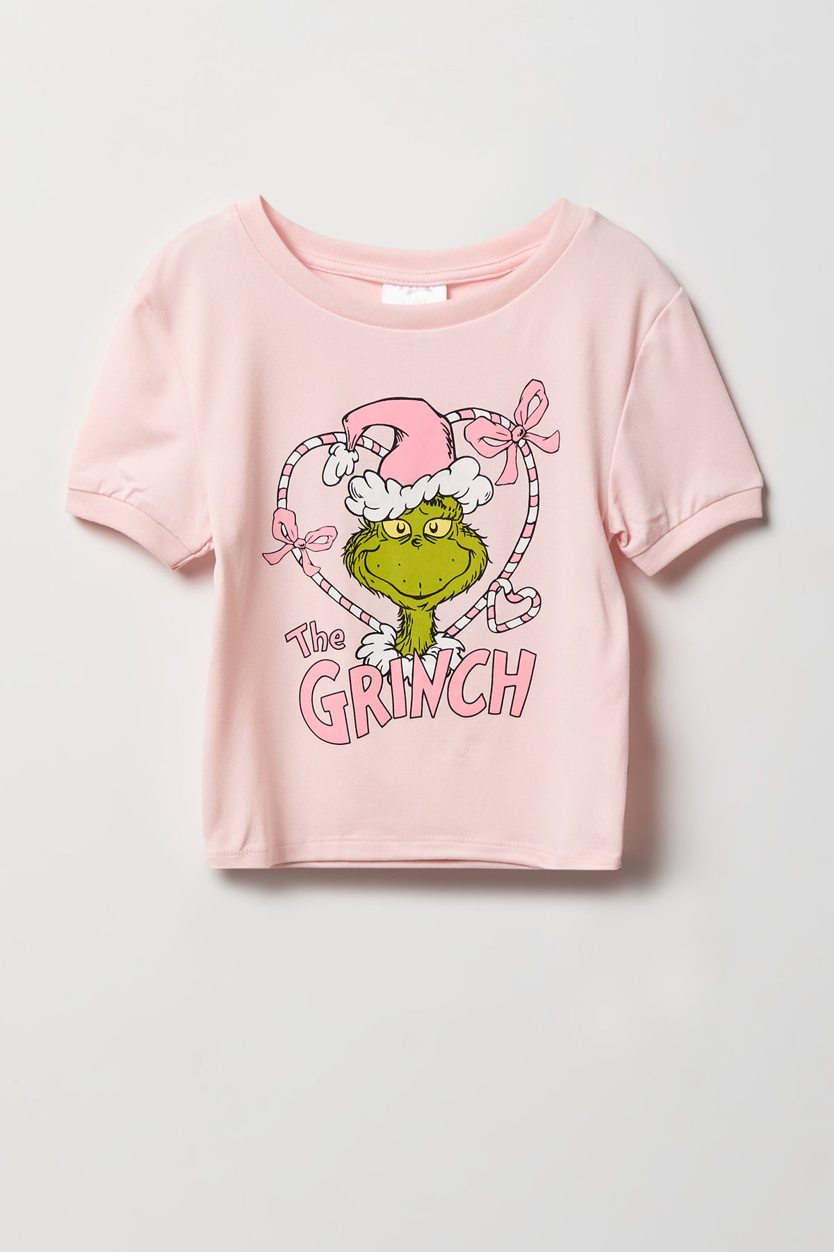 Alt View 2. Girls The Grinch T-Shirt & Pant Pajama Set - Ivory