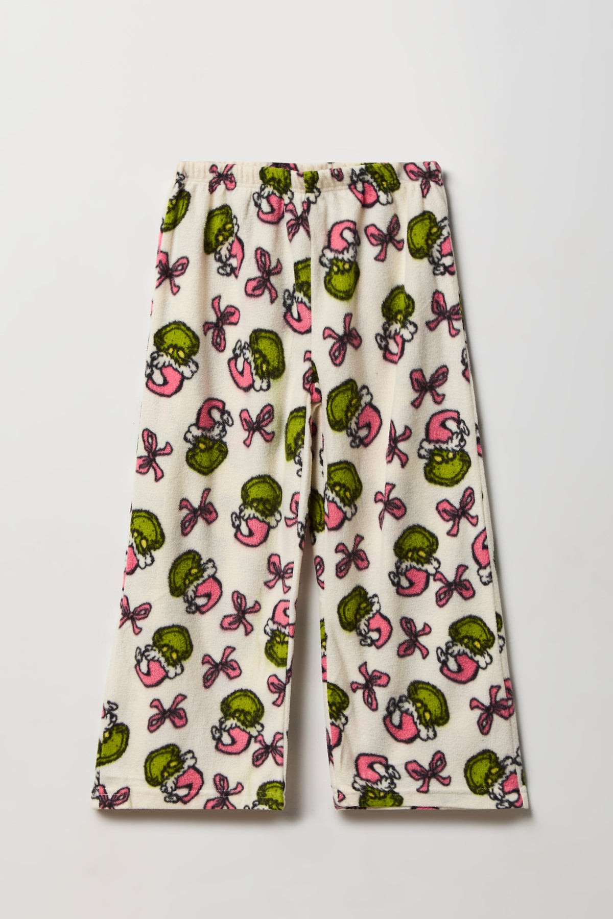 Alt View 4. Girls The Grinch T-Shirt & Pant Pajama Set - Ivory