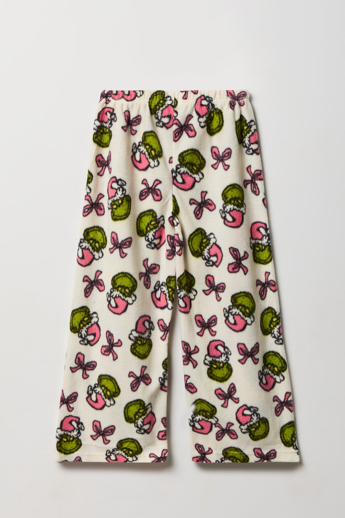 Alt View 5. Girls The Grinch T-Shirt & Pant Pajama Set - Ivory
