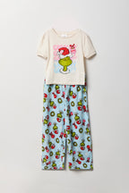 Girls The Grinch T-Shirt & Pant Pajama Set
