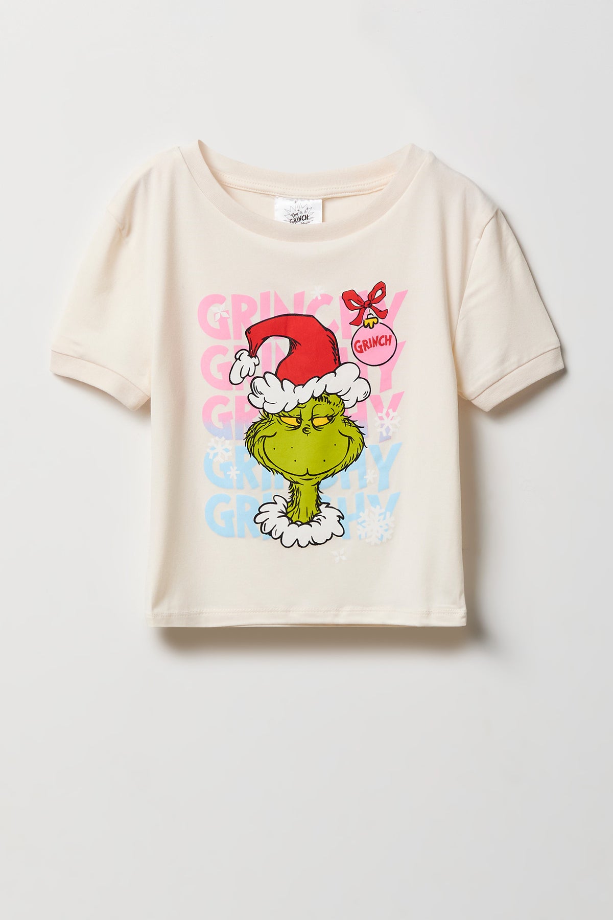 Alt View 2. Girls The Grinch T-Shirt & Pant Pajama Set - Navy