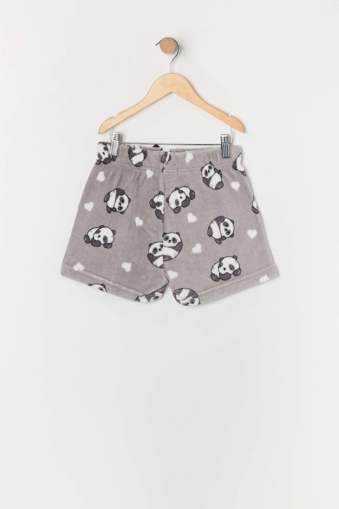 Girls Sleepy Panda Graphic T-Shirt and Short 2 Piece Pajama Set