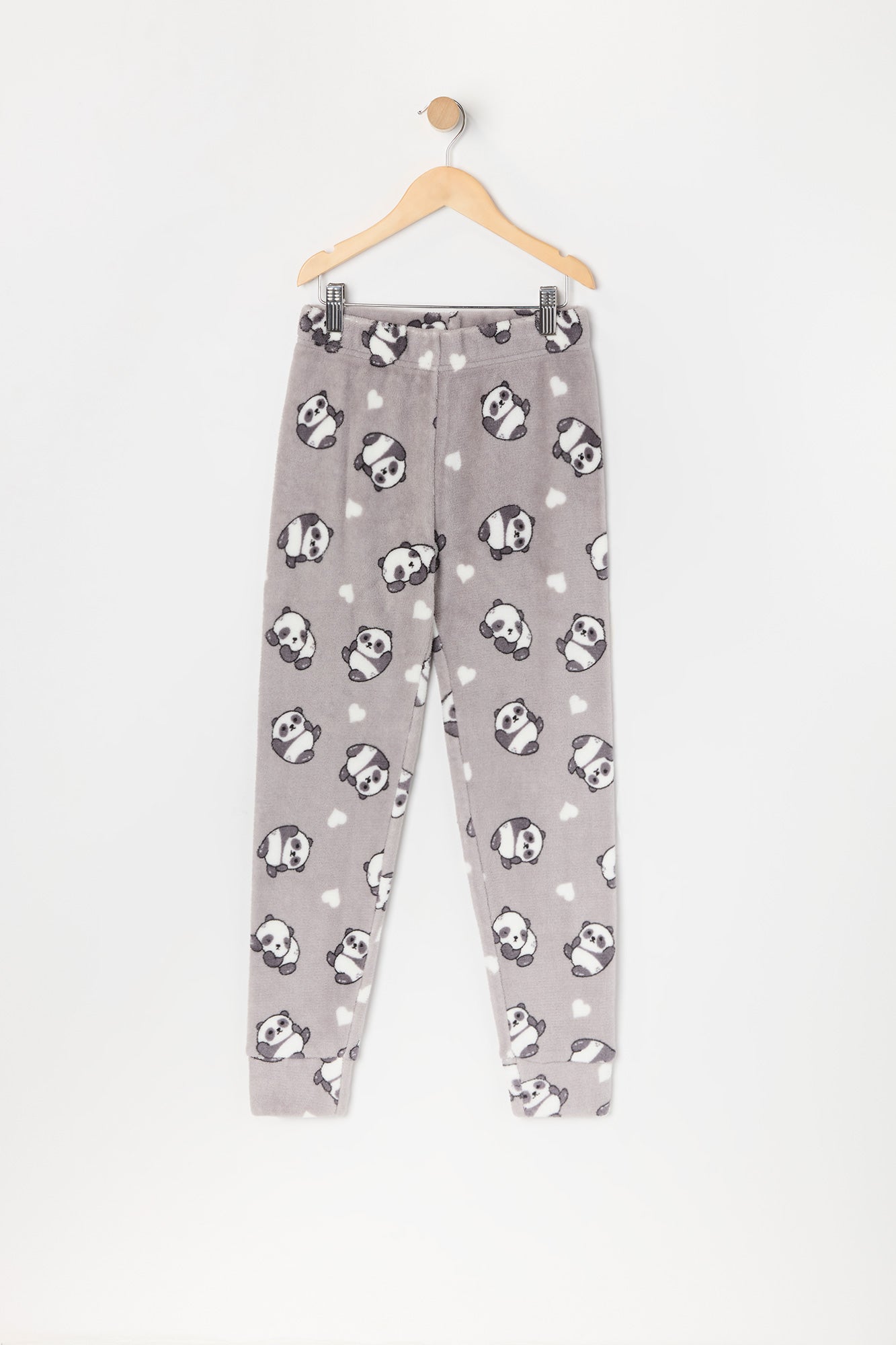 Girls Sleepy Panda Graphic T-Shirt and Pant 2 Piece Pajama Set