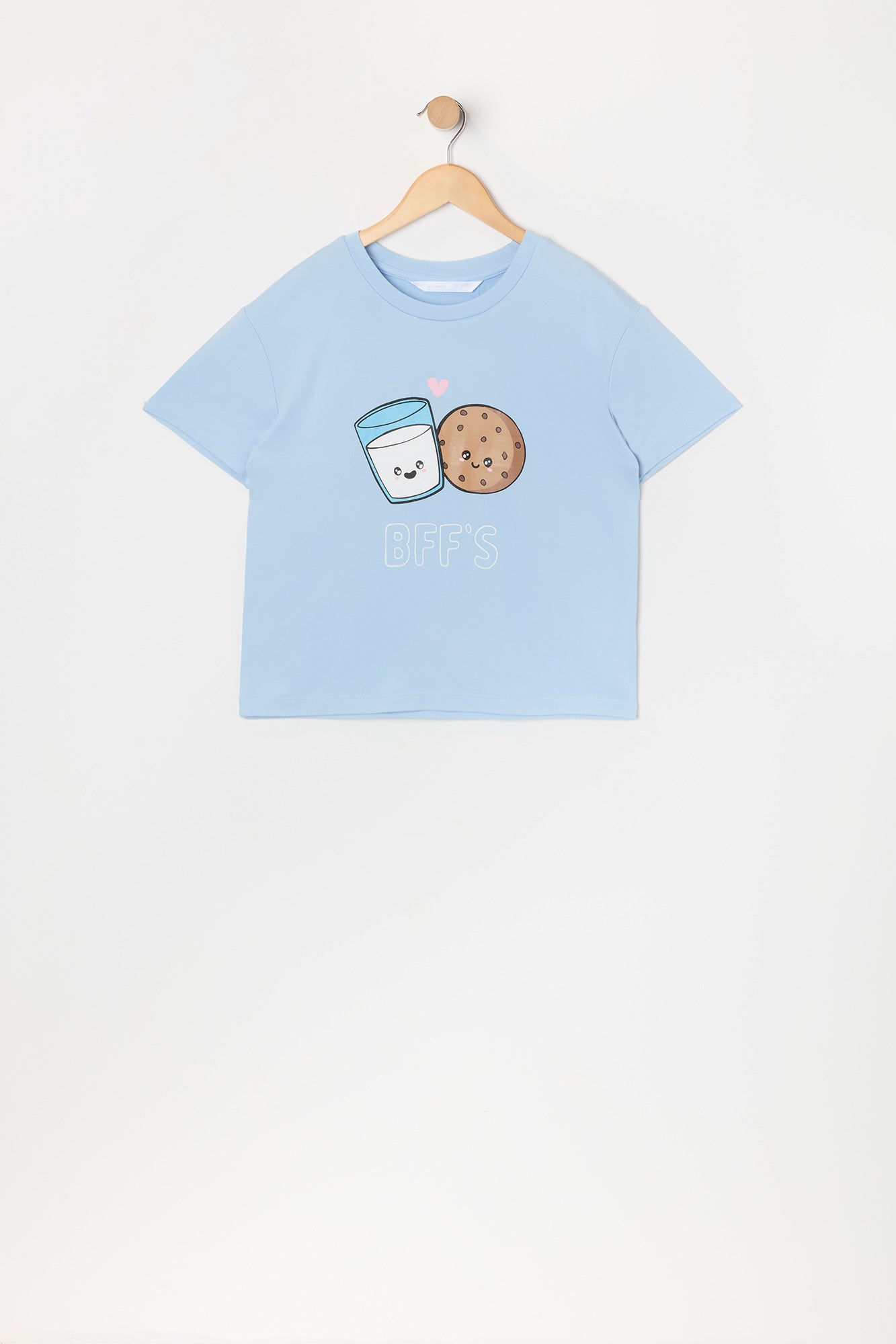 Ensemble pyjama avec t-shirt et pantalon à imprimé Milk n Cookies pour fille