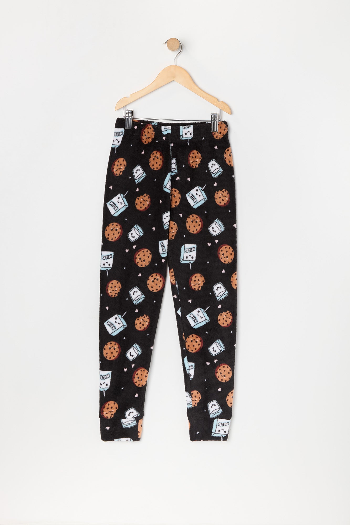 Girls Milk n Cookies Graphic T-Shirt and Pant 2 Piece Pajama Set
