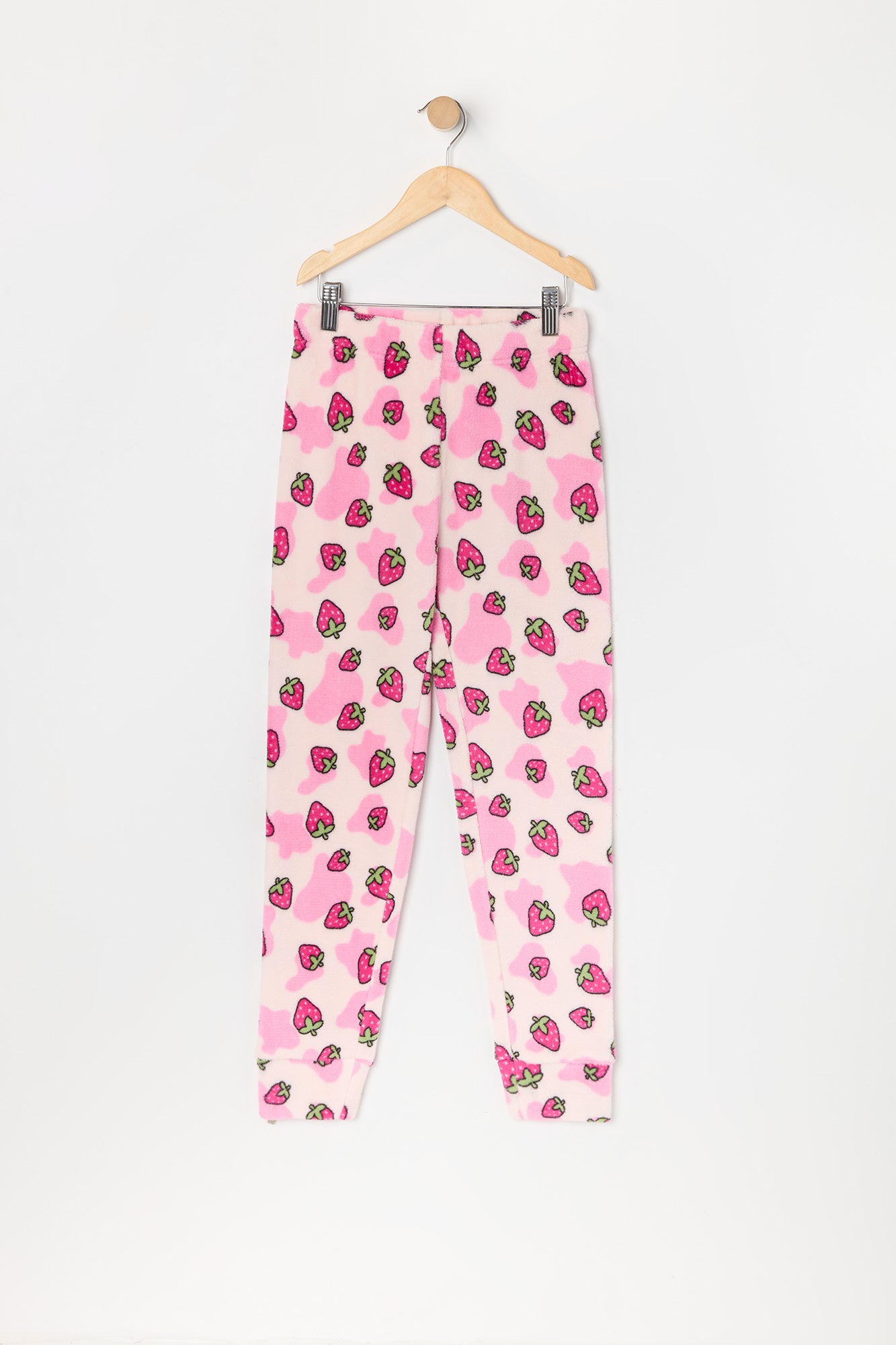 Ensemble pyjama avec t-shirt et pantalon à imprimé Strawberry Milk pour fille